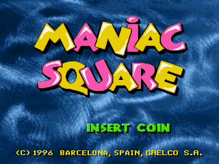 Maniac Square (unprotected) Title Screen